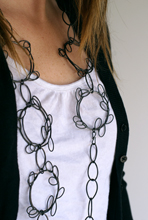 linked leaf necklace