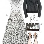 black and white ball skirt