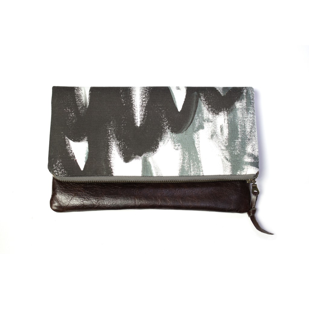magpie foldover clutch by eclu and megan auman