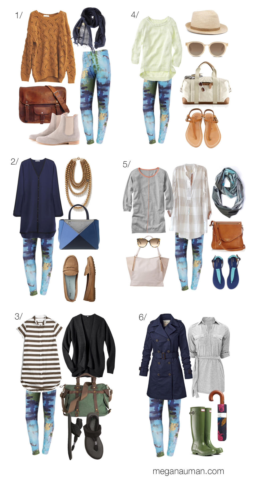 six ways to wear the remnant printed leggings - MEGAN AUMAN