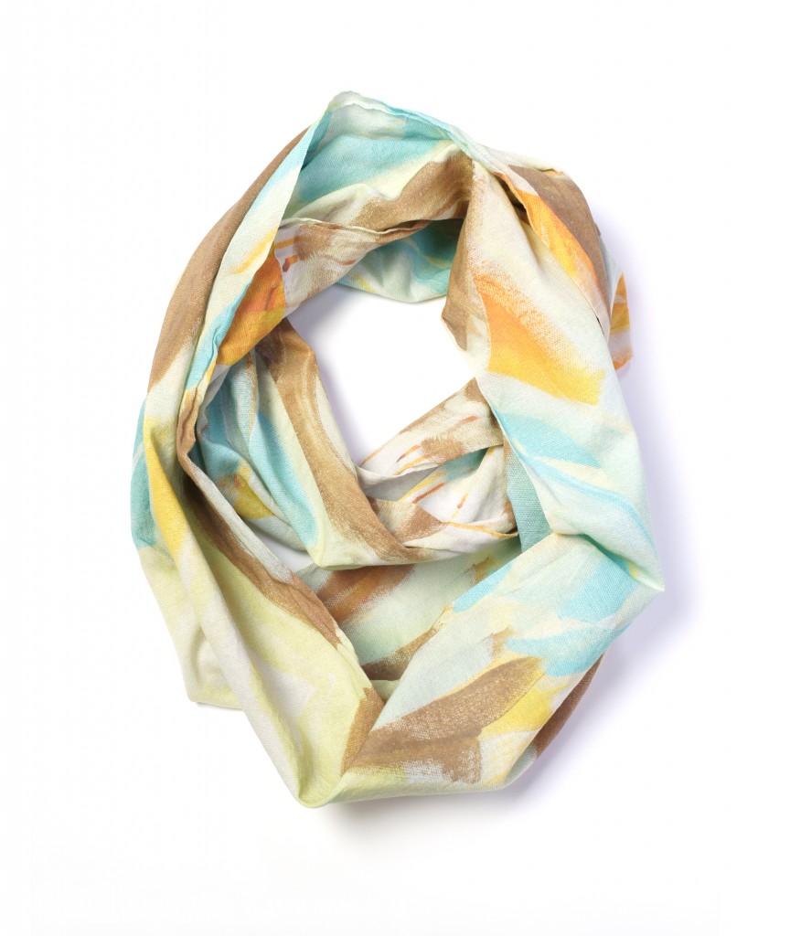 golden lightweight scarf by megan auman - click to view the full outfit