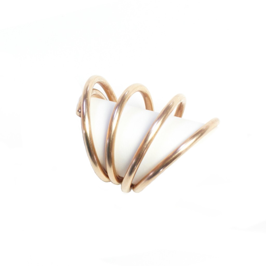 sequence ring - bronze statement ring by megan auman