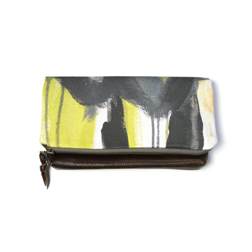 wings foldover clutch by megan auman