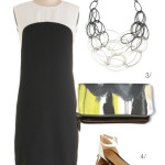 black and white color blocking