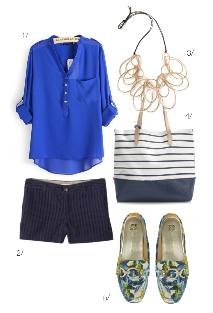 how to look chic in shorts: featuring the iris statement necklace by megan auman