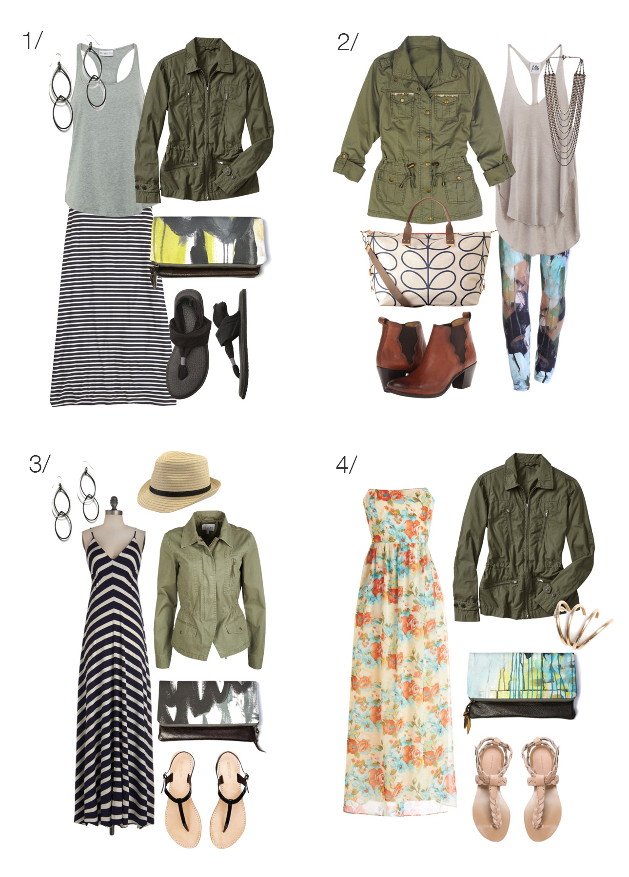 8 ways to wear a military jacket via megan auman // click for outfit details