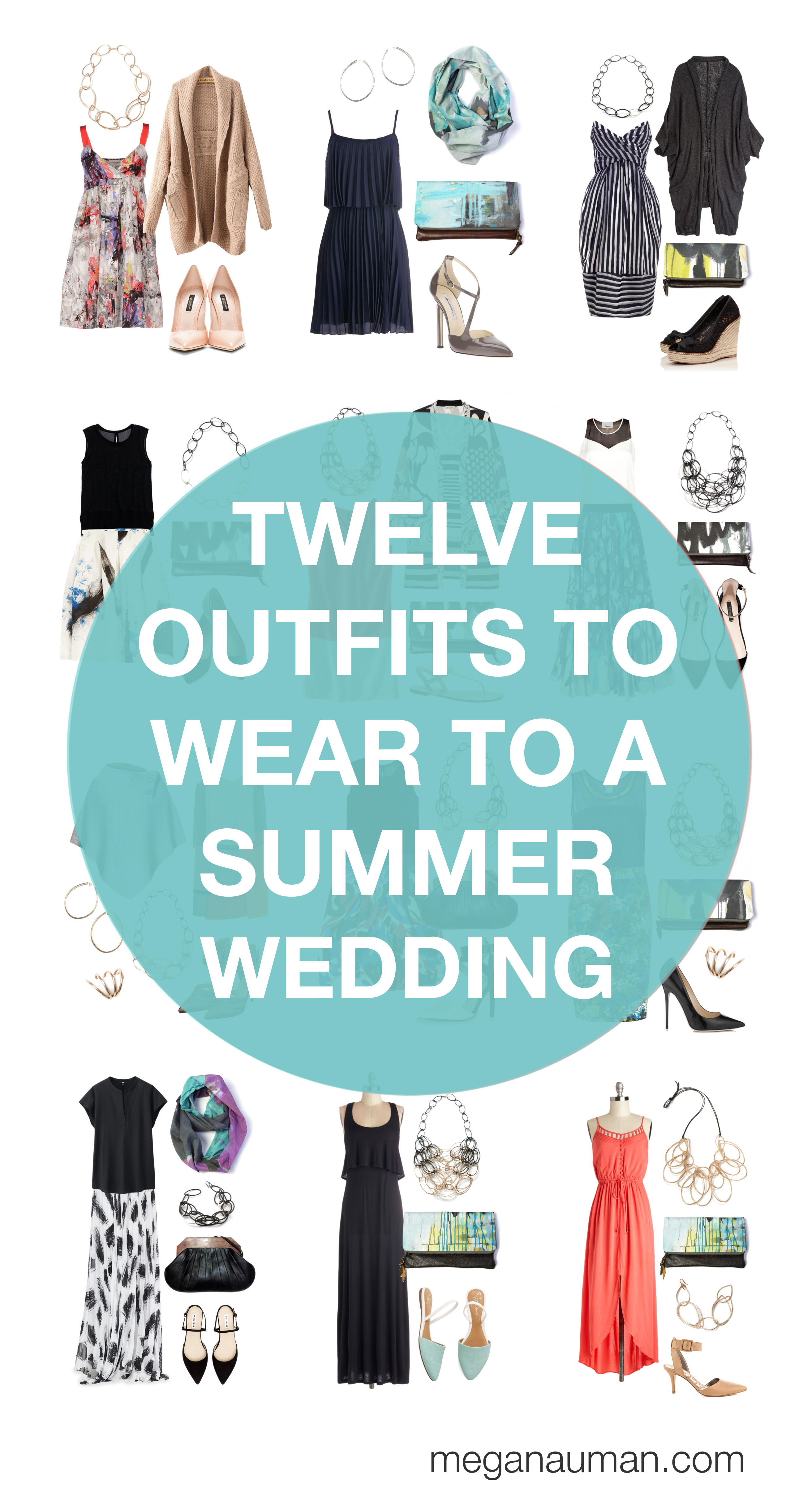 what to wear to a summer wedding: 12 outfit ideas via megan auman