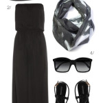 how to wear black in summer: seaside sophistication