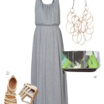 summer style: maxi dress and statement necklace