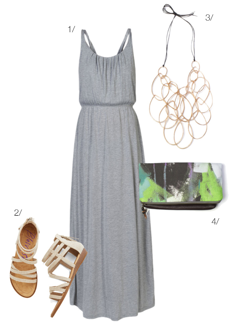 summer style: maxi dress and statement necklace - MEGAN AUMAN