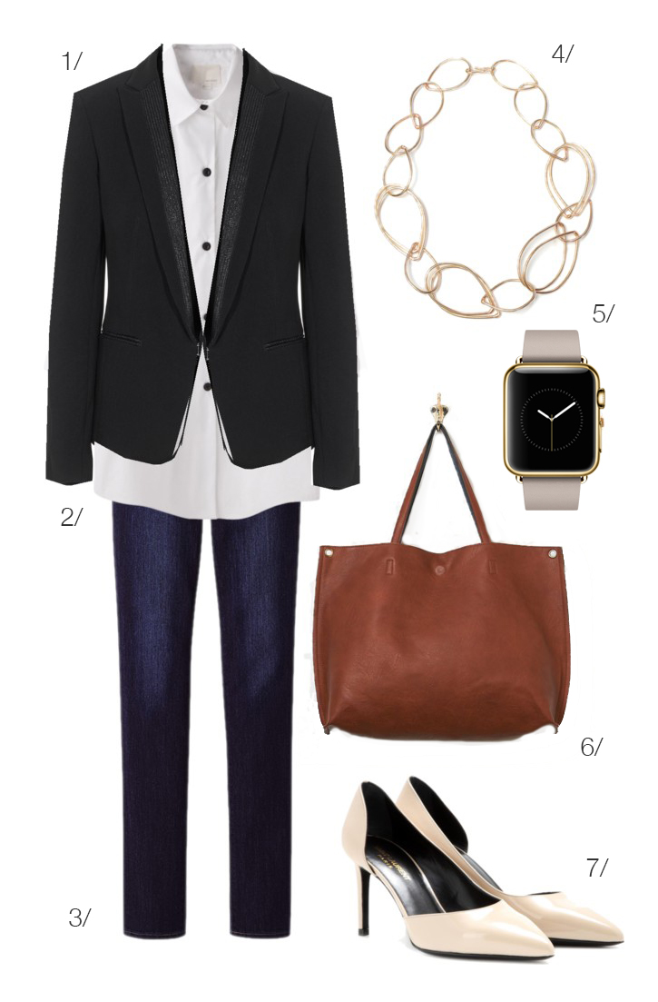 a professional look that pairs perfectly with your new Apple Watch // click for outfit details