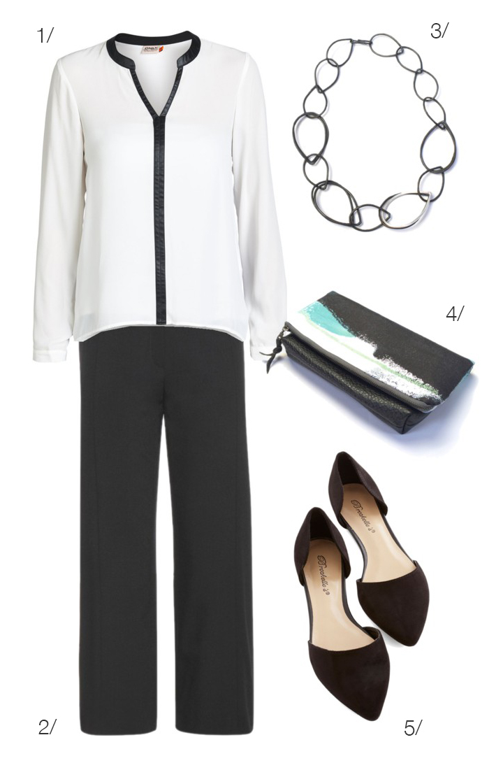 black and white for work (and drinks after!) // click for outfit details