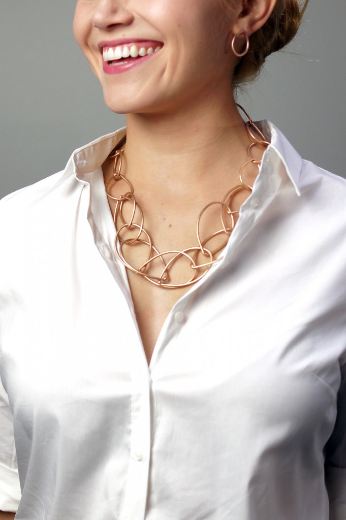 Eleanor necklace // bronze chunky chain necklace