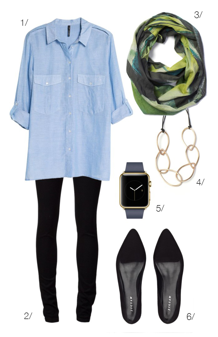 classic casual style - if audrey hepburn had an apple watch // click for outfit details
