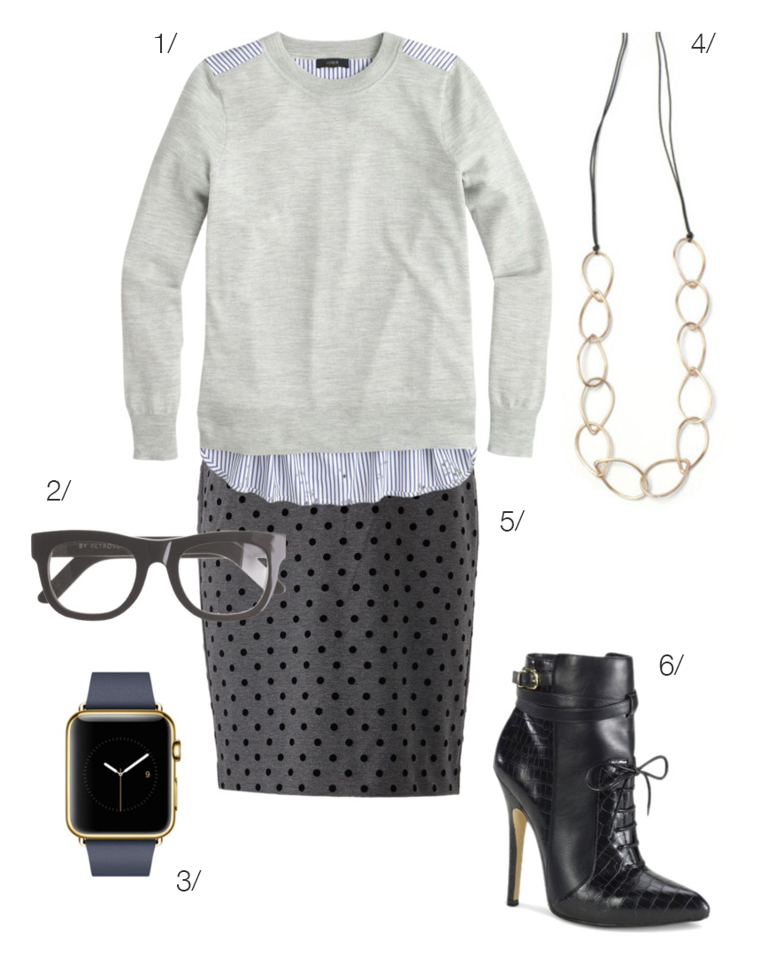this look for work mixes more conservative pieces with an edgier shoe // click for outfit details