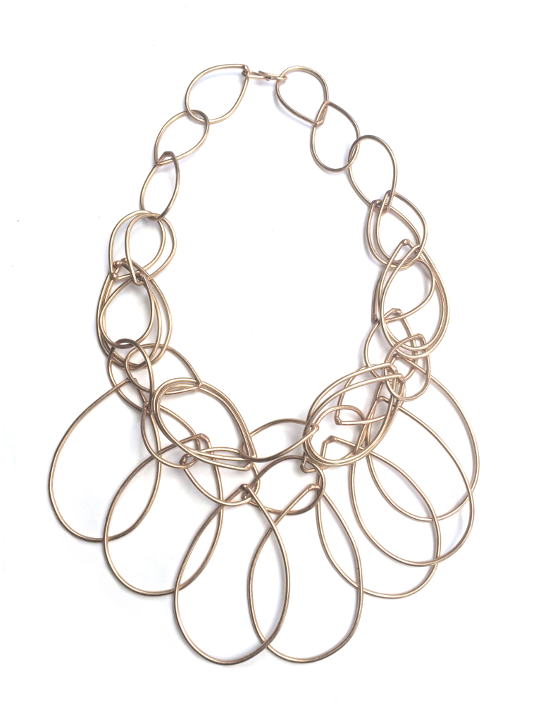 AM statement necklace in bronze