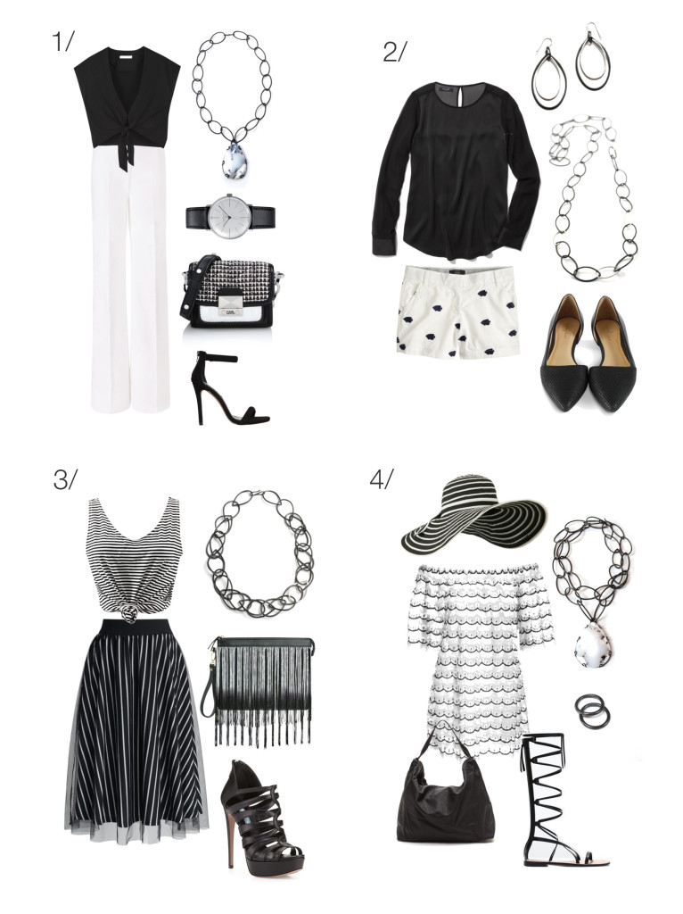 chic summer style: 8 black and white outfits to try // click through for outfit details