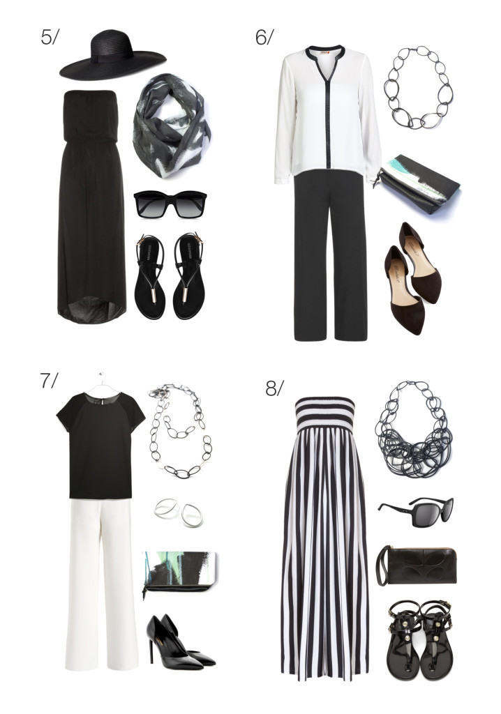 chic summer style: 8 black and white outfits to try // click through for outfit details