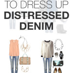 8 ways to dress up distressed denim