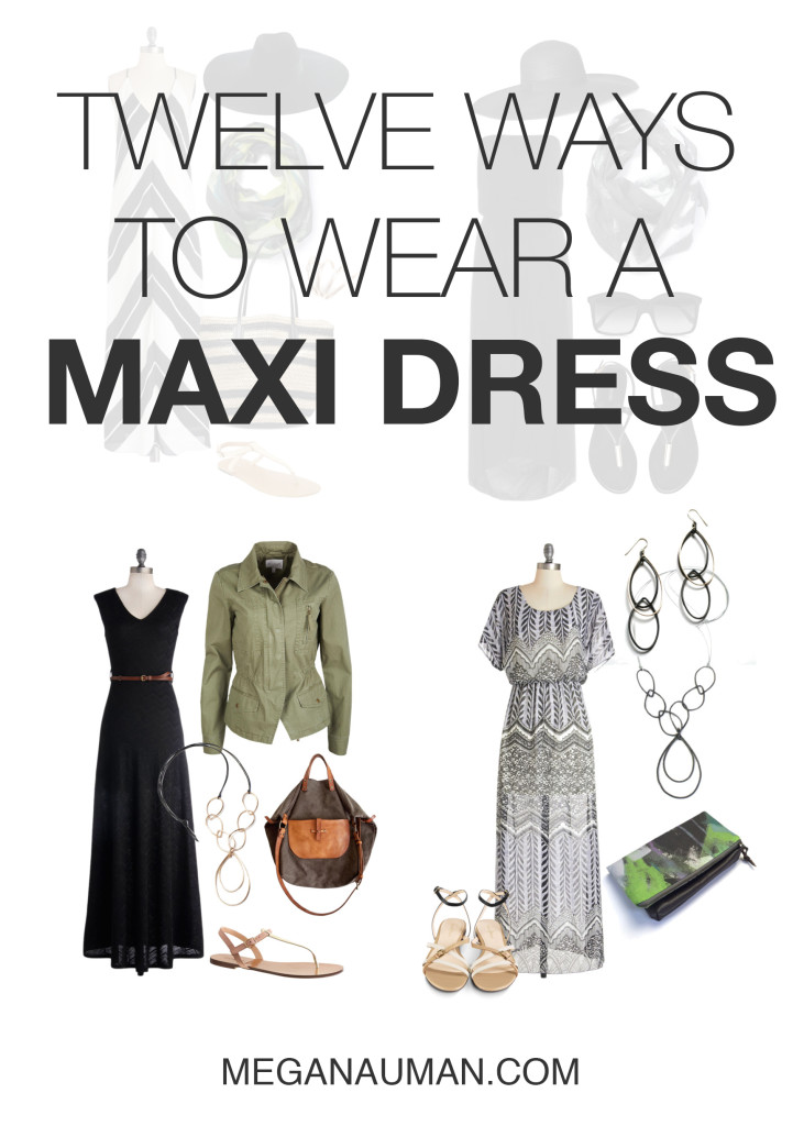 12 ways to style a maxi dress // click through to see all the outfits