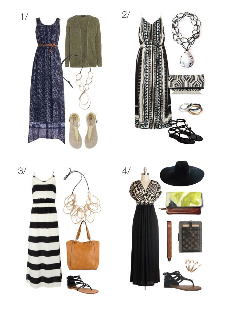 how to wear a maxi dress - 12 outfits ideas to try // click through for outfit details