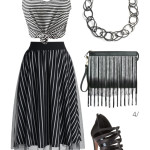 edgy summer style: stripes on stripes on stripes