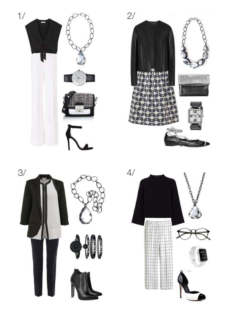 8 chic and stylish ways to wear black and white to work - MEGAN AUMAN