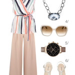 chic summer style: blush and light blue