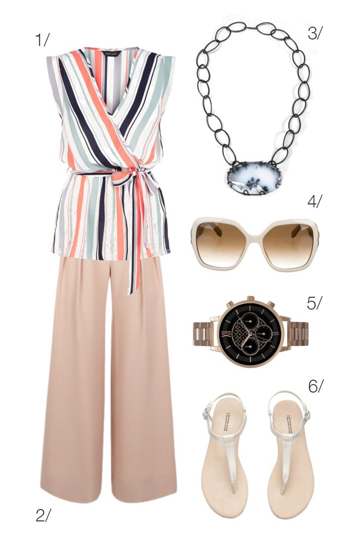 chic summer style: blush, rose gold, and light blue // click through for outfit details