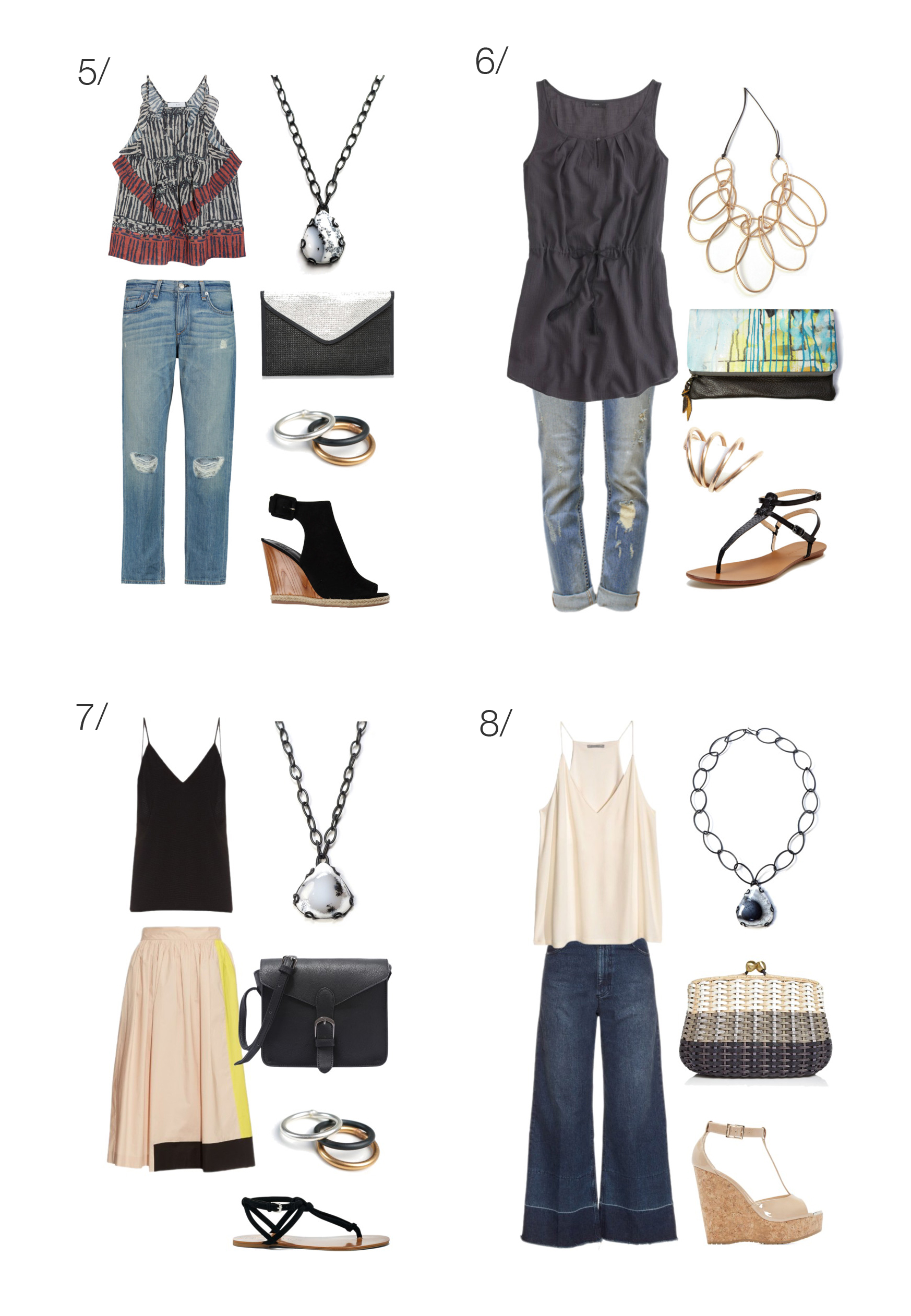 what to wear on a casual summer date night: 8 outfit ideas // click through for outfit details