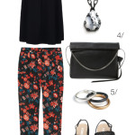 casual and chic summer style: floral print pants
