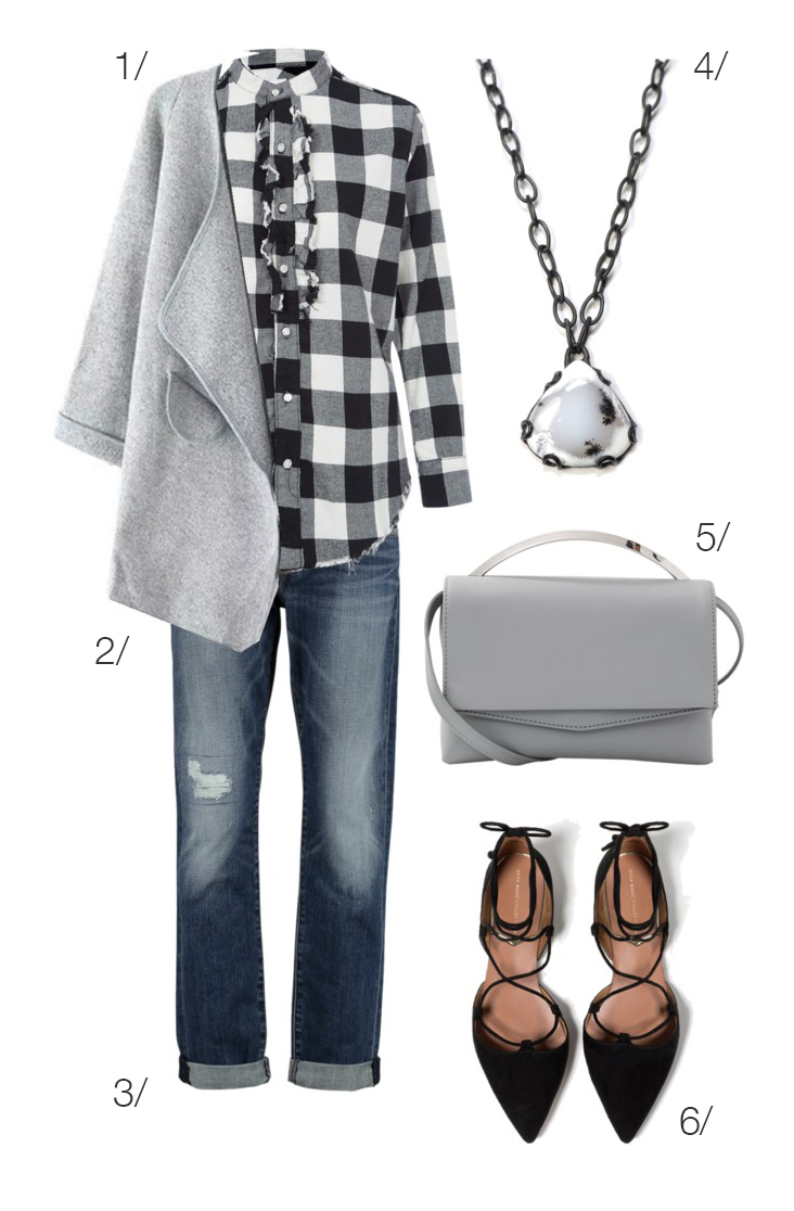 fall style: casual yet dressed up plaid and denim // click through for outfit details