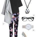 professional style: floral pants for fall