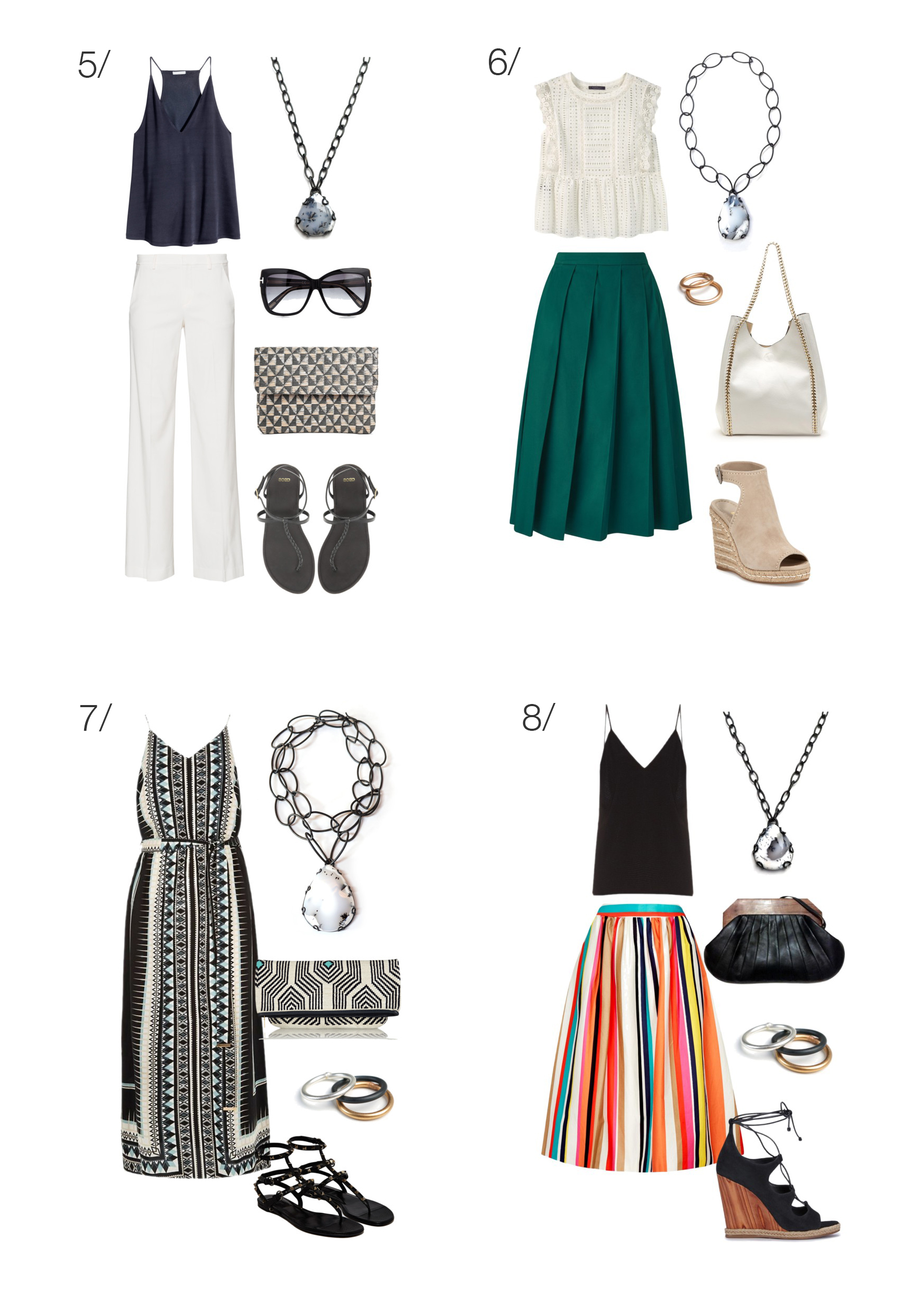 what to wear on a summer date night: 8 outfit ideas // click through for outfit details