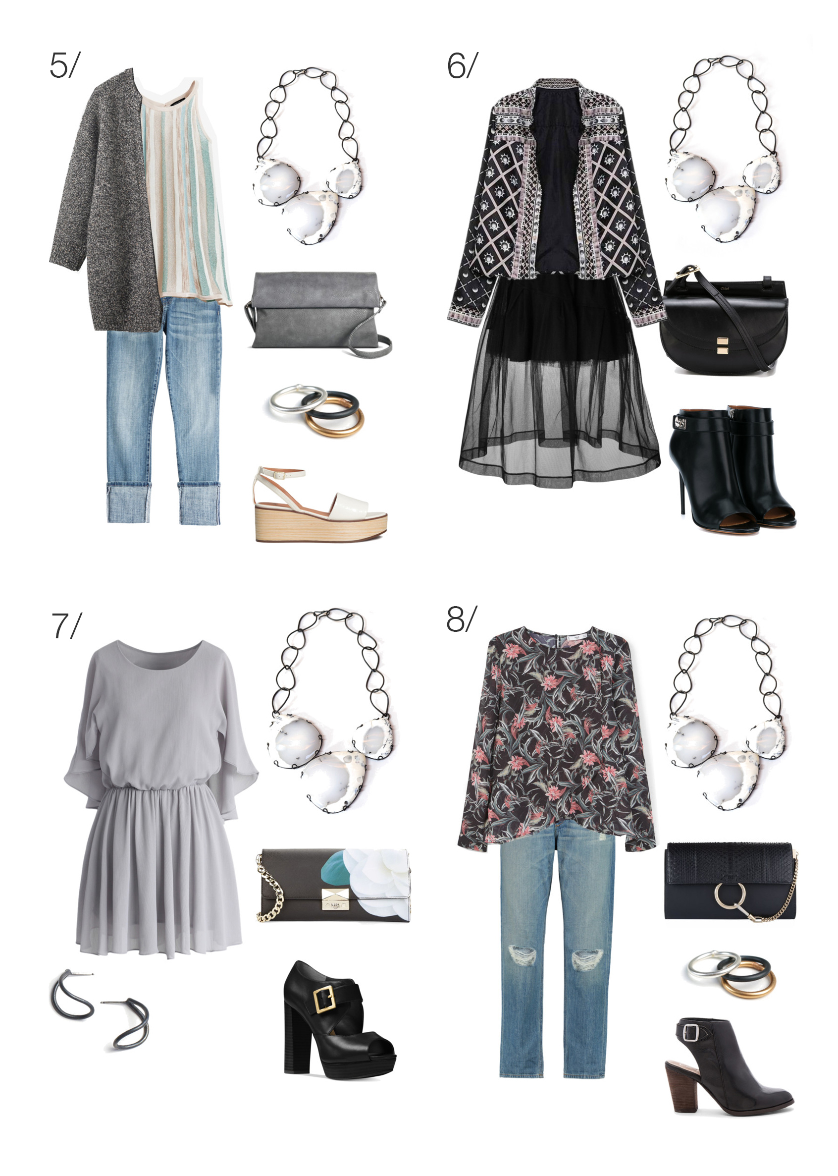 eight ways to wear a bib necklace - MEGAN AUMAN