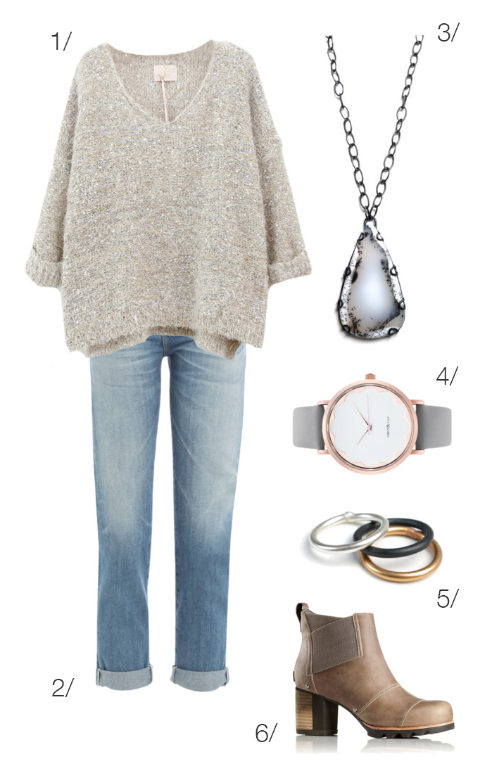 casual fall weekend style: sweater, jeans, ankle boots // click through for outfit details