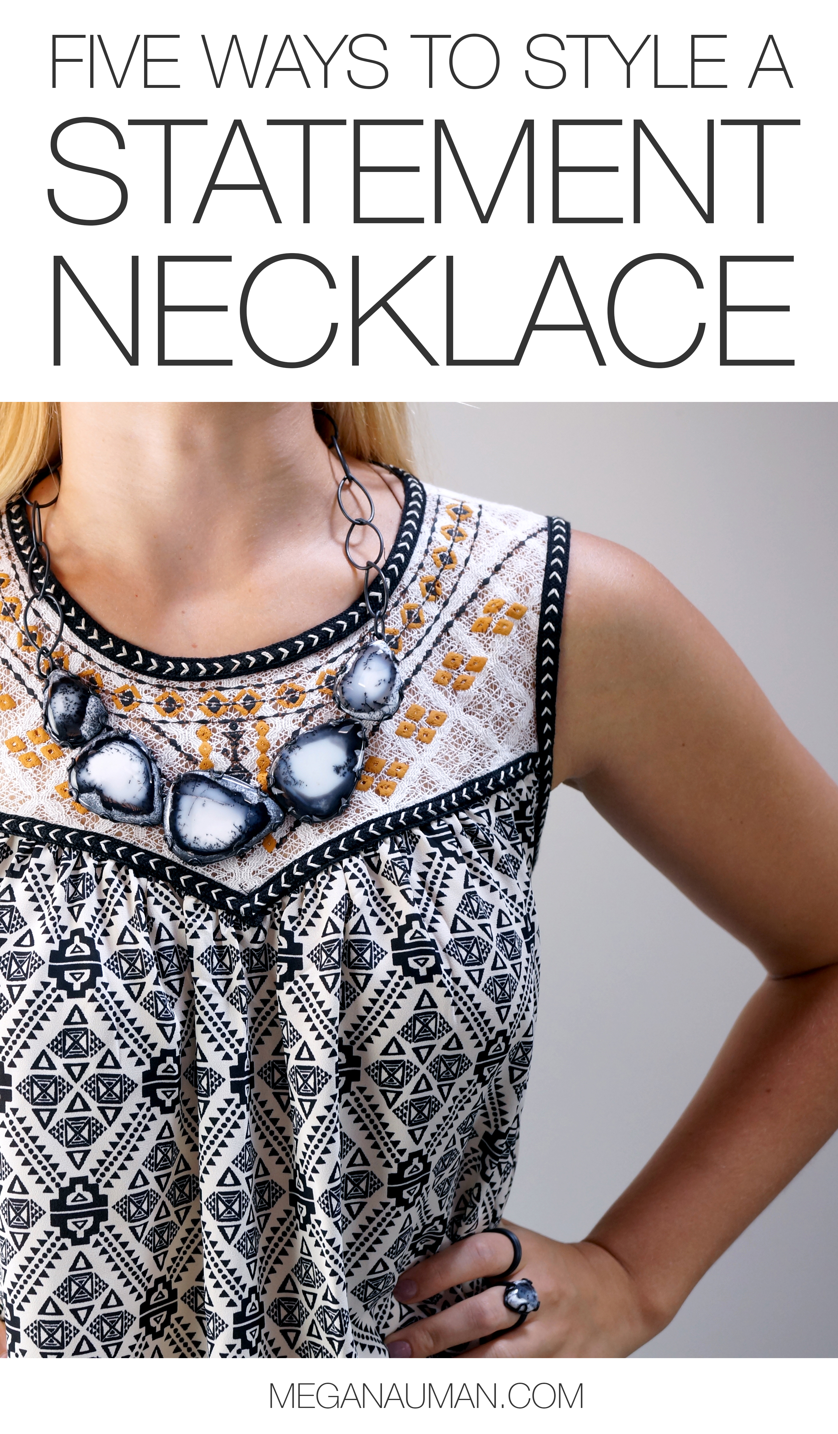 five ways to style this versatile (and beautiful) handcrafted statement necklace // click through for details