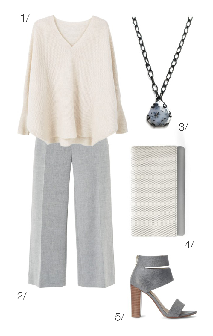 grey and cream: cozy and chic work style // click through for outfit details