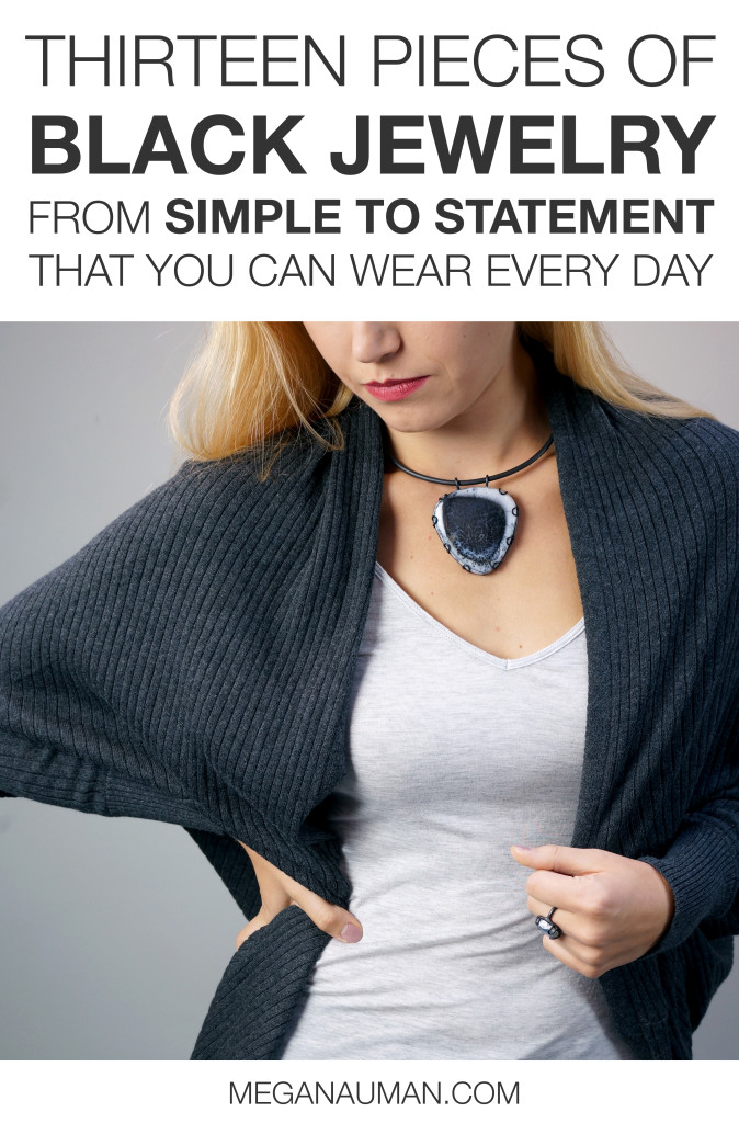 13 pieces of black jewelry, from simple to statement, that you can wear every day