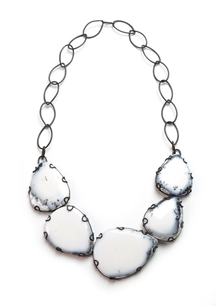 contra composition necklace no. 11: new one of a kind statement jewelry from designer and metalsmith Megan Auman