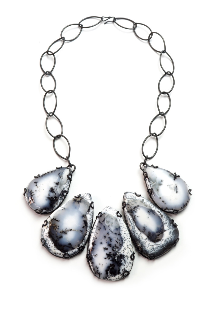 contra composition necklace no. 12: new one of a kind statement jewelry from designer and metalsmith Megan Auman