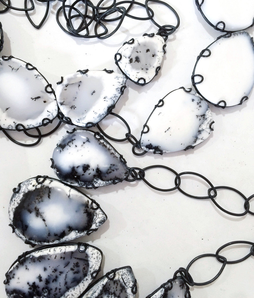 contra composition necklaces: new one of a kind statement jewelry from designer and metalsmith Megan Auman