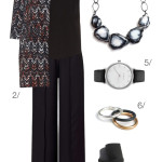 yes you can… wear a statement necklace over a beautifully patterned coat