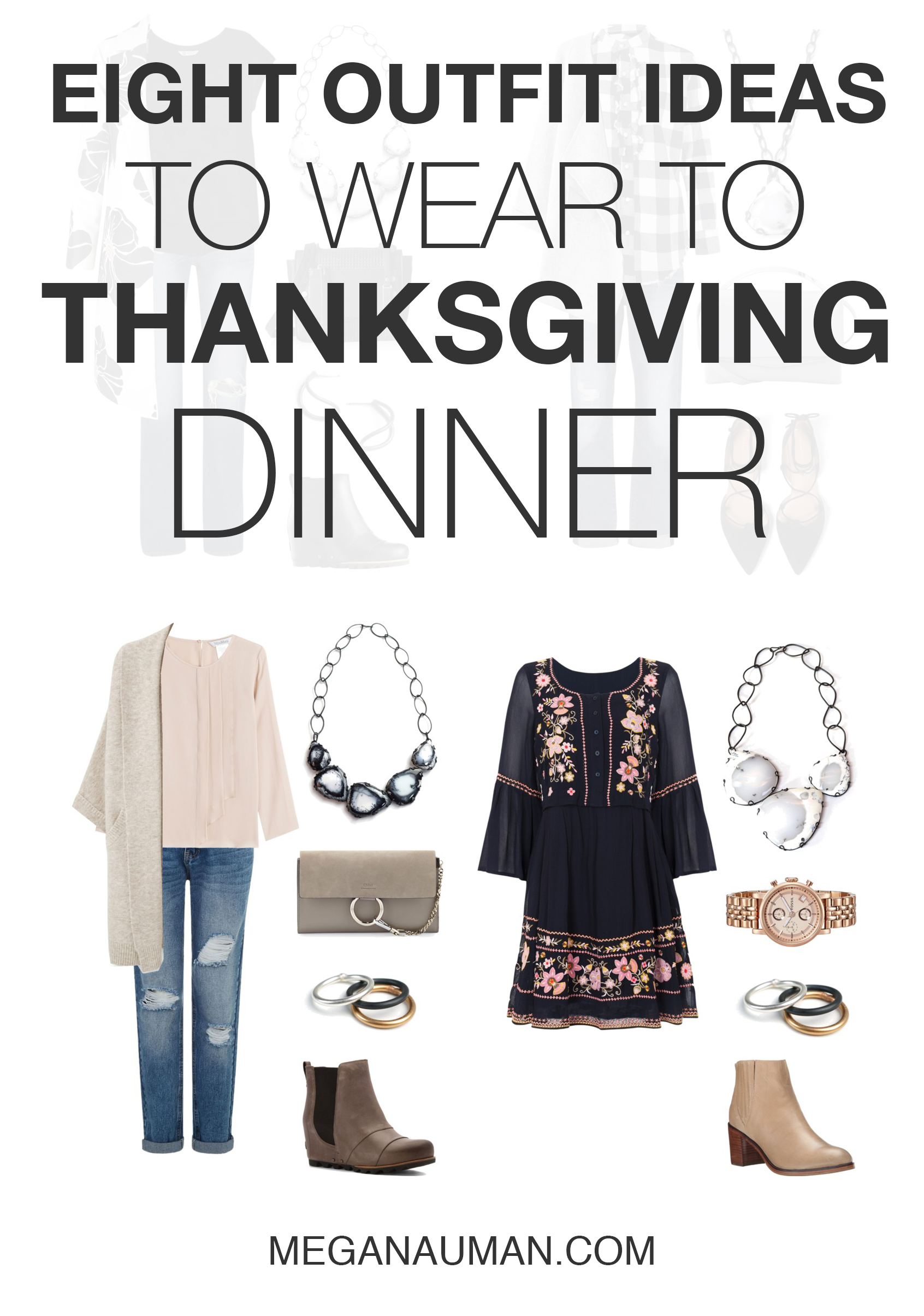 what to wear to Thanksgiving dinner: 8 outfit ideas to try // click through to see all the looks
