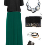 holiday party style: maxi skirt