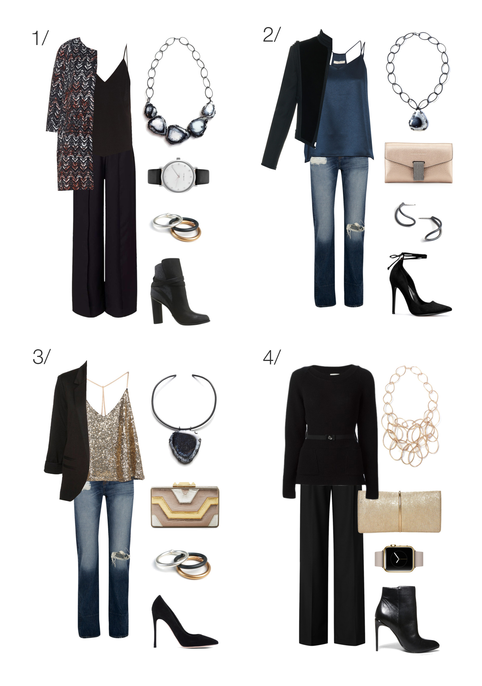 8 chic ways to wear pants to a holiday party // click through for outfit details