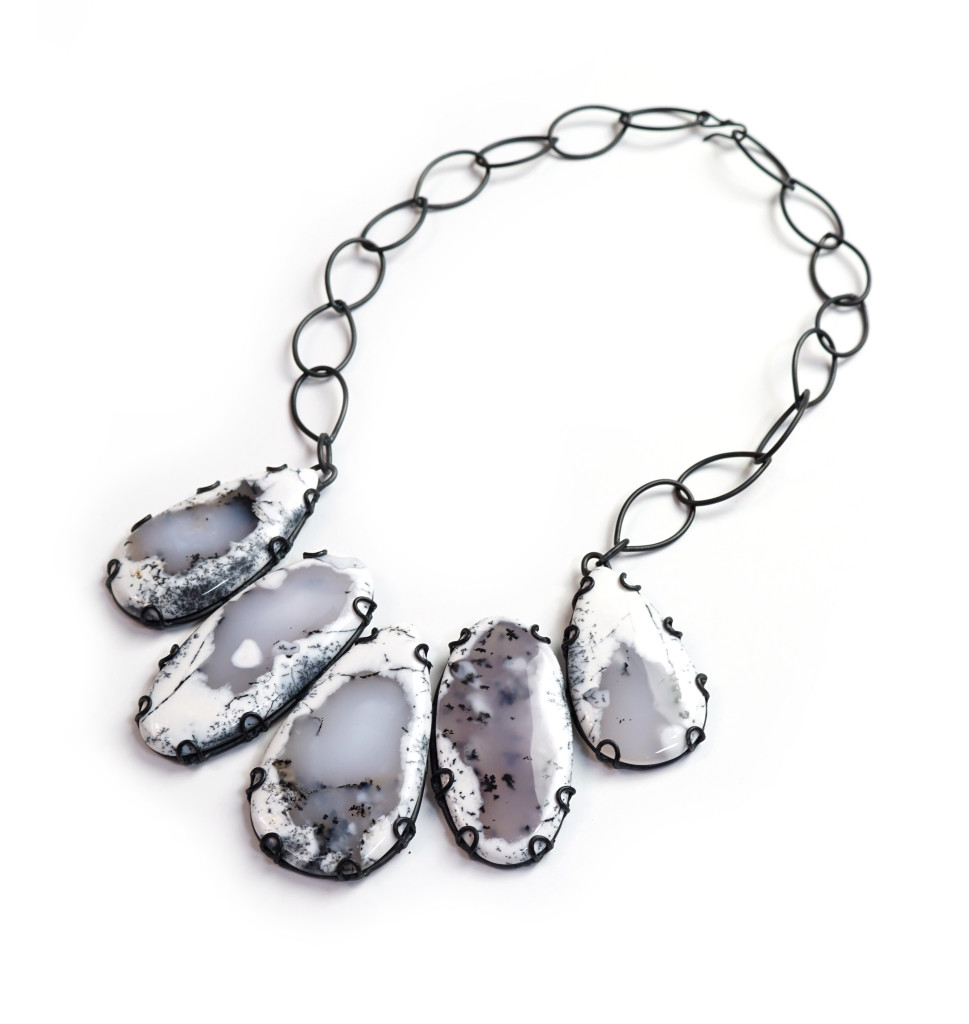 Contra Composition statement necklace