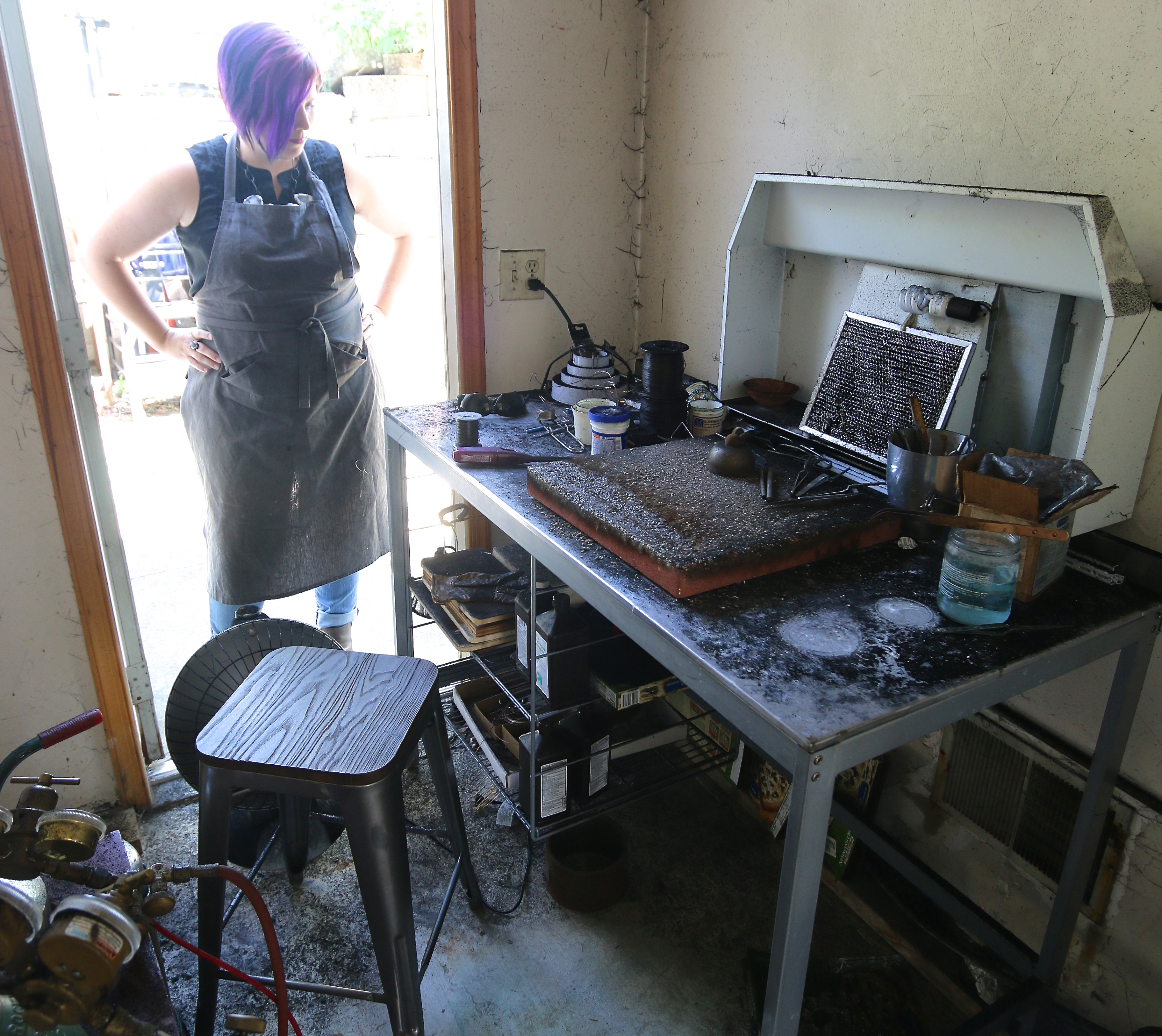 studio tour // Megan Auman, designer and metalsmith