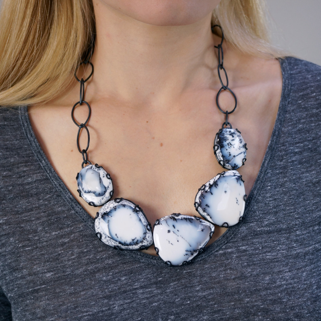 a bib statement necklace that's a perfect compliment to your subtle holiday style