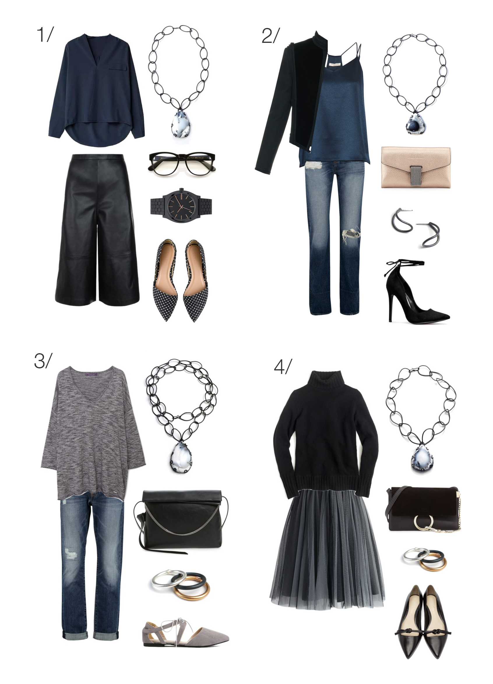 8 ways to wear an amulet-style necklace // click through for outfit ideas